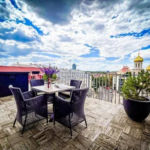 Luxury With Large Terrace In Center Apartment Vilnius
